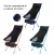 Import Customizable portable lightweight folding chairs high back fishing beach foldable chair with carry bag from China