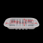 Customize white plastic meat vegetable fruit packaging tray
