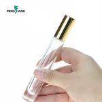 Customized 10ml Cosmetics Package Glass Roll on Perfume Bottle Essential Oil Screen Printing Personal Care