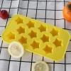Customized food grade star shaped design silicone ice cube tray mold