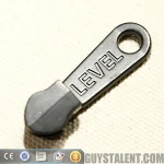 Custom Engraved Logo Metal Brand Zipper Pull Charms, Custom Made