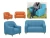 Import customized kids sofa for boy and girl /child high quality bedroom sofa from China