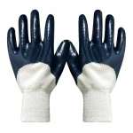 customized logo Green Latex Rubber Coated with Cotton Gloves for Construction