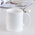 Import customized logo Promotional bevevage juice tea premium drinkware 14oz 16oz fine bone ceramic mug with handle from China