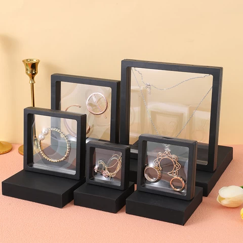 Customized Logo Pull Out Suspension Box 3D Floating Drawer Box Jewelry Display Box Packaging Case