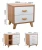 Import Customized Nordic Style Nice  E1 standard wooden bedroom furniture nightstands with two drawers from China