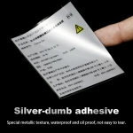 Customized Product Gold Foil Silver Platinum Hot Stamping Sticker Art Paper