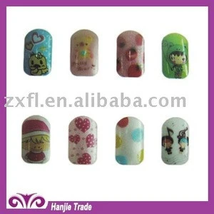 Cute kids nail artificial nail art design for childrens Day
