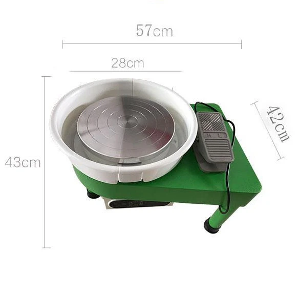 CVT Variable speed Electric Clay Sculpting Pottery Wheel Machine For Ceramic Work Clay Art Craft
