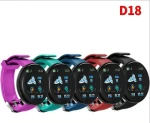 D18 D18s 1.44inch Waterproof Blood Pressure Heart Rate Sleep Monitoring Sport Fitness Tracker Bracelet Smart Watch