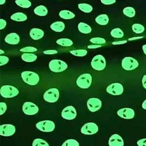 Dark Glowing Fluorescent Artificial Vinyl Glowing Microfiber PU Leather Shoes Bag Material