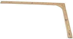 Deaginer wooden measuring tool 24*12.5Inch L-square ruler