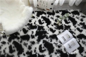 Decorative Fluffy Long Hair Faux Fur Rugs and Carpets Modern Turkish Carpet Wholesale Custom Colorful Home Adult Polyester