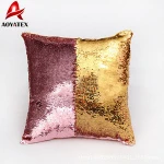 Decorative wholesale fancy custom mermaid sequins cushion cover