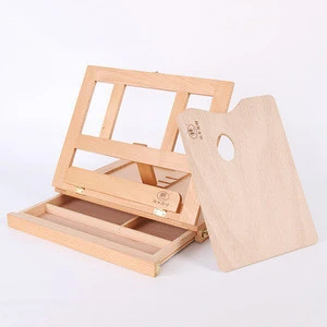 Desktop Wood Easel Box with Drawer