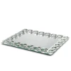 DIAMOND  TRAY  HAND MADE IN CLEAR CRYSTAL AND MIRROR
