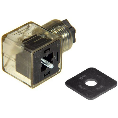 Din 43650-A Line-Socket Plug for Valve Solenoid Coils Connector DIN43650A Led Indicator DC VOLT