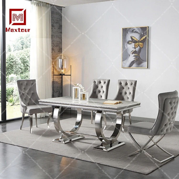 Dinning table chair sets modern furniture european style dining room tables with 8 chairs