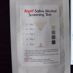 Disposable alcol tester saliva alcohol tester to judge whether is Driving