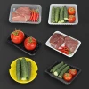 Disposable sealable film supermarket vegetable fruit meat PP tray food grade frozen fresh food plastic packaging box tray