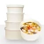 Import Disposable take-away bowl white packed paper soup bowl without lid from China