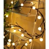 Diy Branch 7.5ft Enchanted Willow Vine Copper Wire Plug-In Fairy LED Lights White Ball for Garden Application Neo-Lights Type