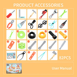 Buy Diy Engineer Toolbox Kit Simulation Repair Tools Toys Pretend Play ...