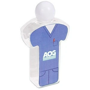 Doctor design 60 ml capacity  travel plastic liquid refill perfume private label 3D figure washer antibacterial hand sanitizer