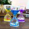 Dolphin Liquid Motion Bubbler Timer Floating Oil Hourglass - Sensory Fidgeting Toys for Kids Home Desk Decor