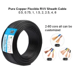 Dongguan Guangying RVV 3x2.5mm2 Soft PVC 3 Core Electrical Power Cable RVV 3x1.5mm2 / RVV 3*2.5 Flexible Cable