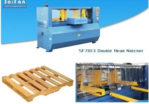 Double Heads Wooden Pallet Grooving Notcher Machine In Best Quality