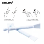 Double plastic rod Hair removal scraper Nose Hair Wax Stick