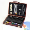 drawing art set for kids with wooden box