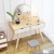 Import Dressing Cosmetic Table Vanity Set Makeup Desk with Mirror & Drawers Dresser from China