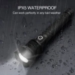 DropShipping 10W 5000 Lumen Xhp70 Lamp Torche Powerful Army Torch Light USB Rechargeable Hand Flash Torch Light Led Flashlights