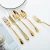 Import Dubai Knife And Fork Spoon Gold Cutlery Set ,Titanium PVD Coating Luxury Gold Flatware from China