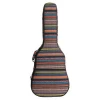 Durable Bohemian Style 40/41 Inch Acoustic Guitar Case Bag Guitar Gig Gag Backpack with Soft Foam Padded