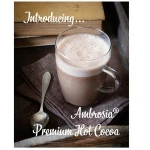 Dutch processed natural cocoa powder  Ambrosia Premium hot cocoa