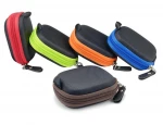Earbuds Earphone Headset Headphone Carrying Cases with Zipper and Carabiner Travel Cases
