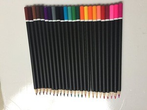 Eco-friendly 24pcs wooden pencil office & school color pencils bulk