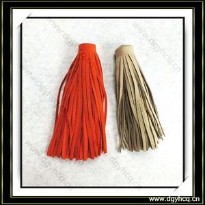 eco friendly comfortable suede leather fringe for cashmere ponchos