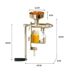 Economical Hand Operated mini Oil Press machine/mini palm oil mill machinery/ rapeseed castor camellia seeds oil press machine