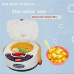 Electric simulation kitchen toys, intelligent rice cooker spray smoke song countdown spray rice cooker, children's food kitchenw