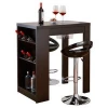 Elegant and functional home wine rack bar table