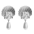Import European and American alloy shell imitation pearl earrings from China