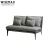 Import European style metal legs home hotel living sofa set modern gray linen fabric leisure sofa set with ottoman from China