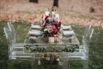 Event Supplies Clear Ghost Solid Surface Table Tops Dining Acrylic Table
