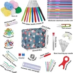 Exquisite DIY Crochet Hook Kit Various Wool Accessories Knitting Tool Set For Beginners