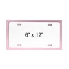 Factory Blank Dye Sublimation Metal Car License Plate Frame Tags Customized Gloss White Metal License Plate Frames 6"x12"