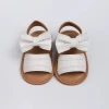 Factory Customized New Fashion PU Upper White Anti-Slip Sole Baby Sandals & Slippers Baby Shoes